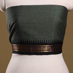 Kanchipuram cotton blouse piece 48 - handcrafted