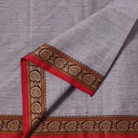 Buy Kanchipuram Cotton Fabric with Thread Zari Border 32 Online at iTokri.com