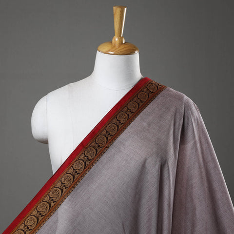 Buy Kanchipuram Cotton Fabric with Thread Zari Border 32 Online at iTokri.com