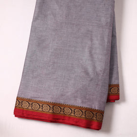 Buy Kanchipuram Cotton Fabric with Thread Zari Border 32 Online at iTokri.com