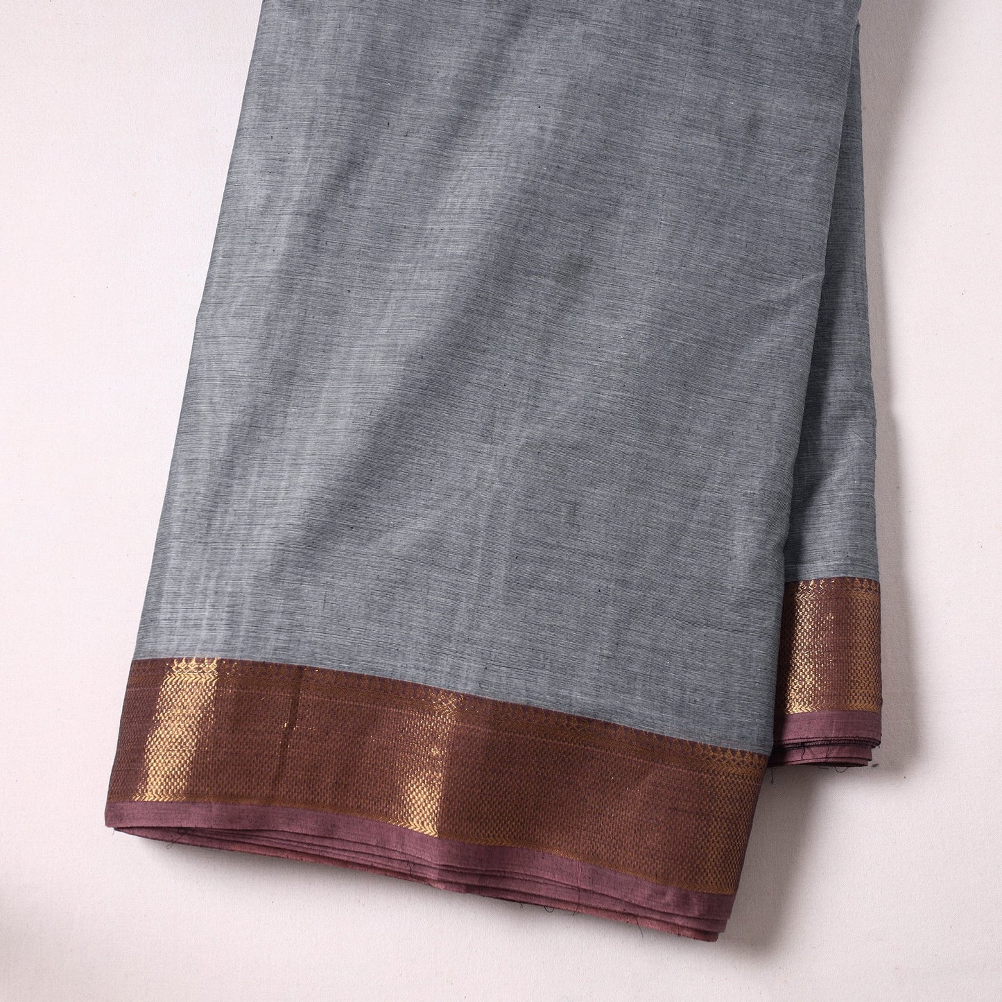  Kanchipuram Cotton Fabric with Zari Border 23 