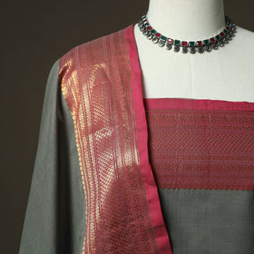 Kandangi chettinad cotton 2pc unstitched dress material 02