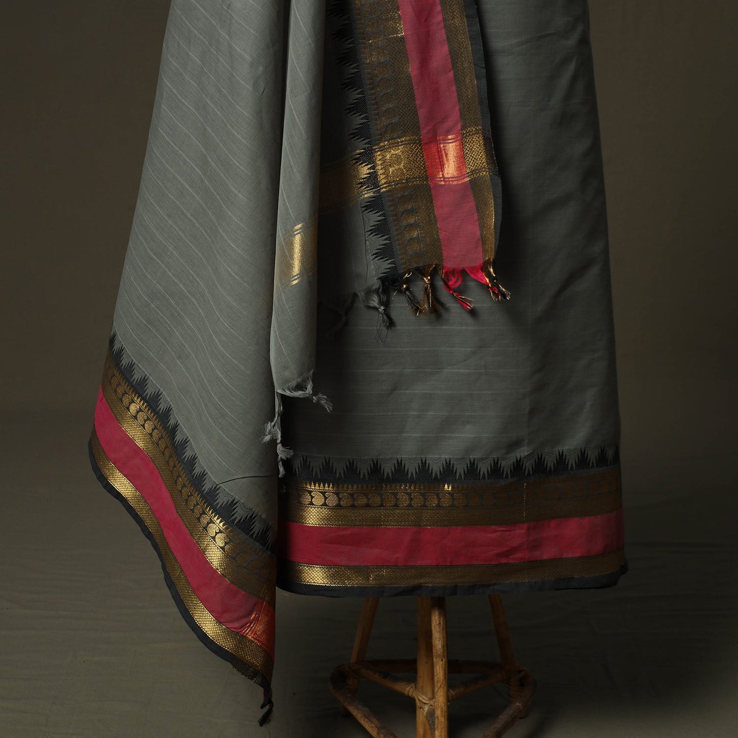 Kandangi chettinad cotton 2pc unstitched dress material 05