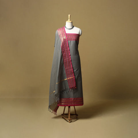 Kandangi chettinad cotton 2pc unstitched dress material 20