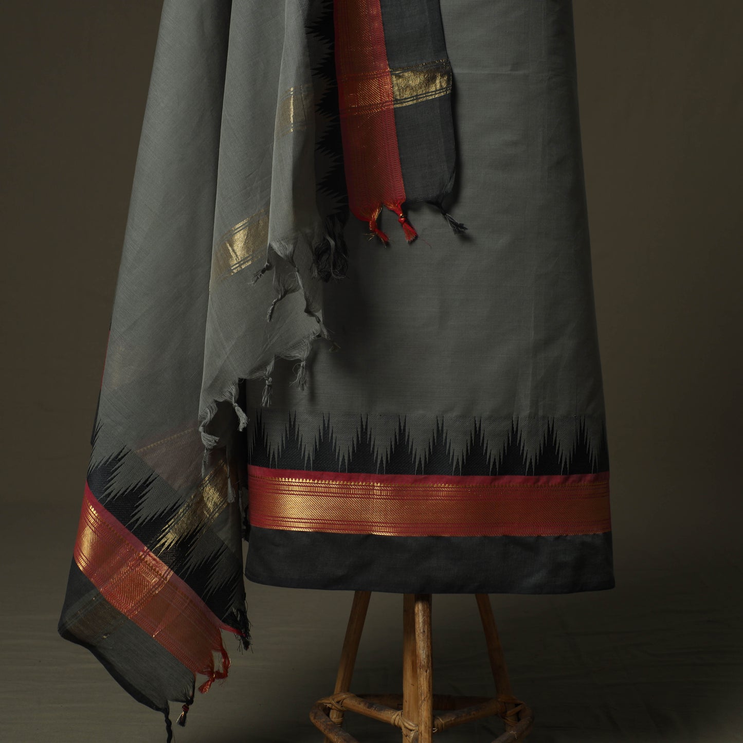 Kandangi chettinad cotton 2pc unstitched dress material 38