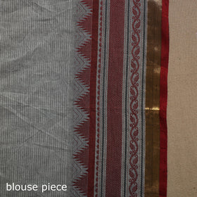Grey Kandangi Chettinad Cotton Saree with Border