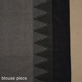 Grey Kandangi Chettinad Cotton Saree with Border