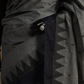 Grey Kandangi Chettinad Cotton Saree with Border