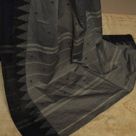 Grey Kandangi Chettinad Cotton Saree with Border