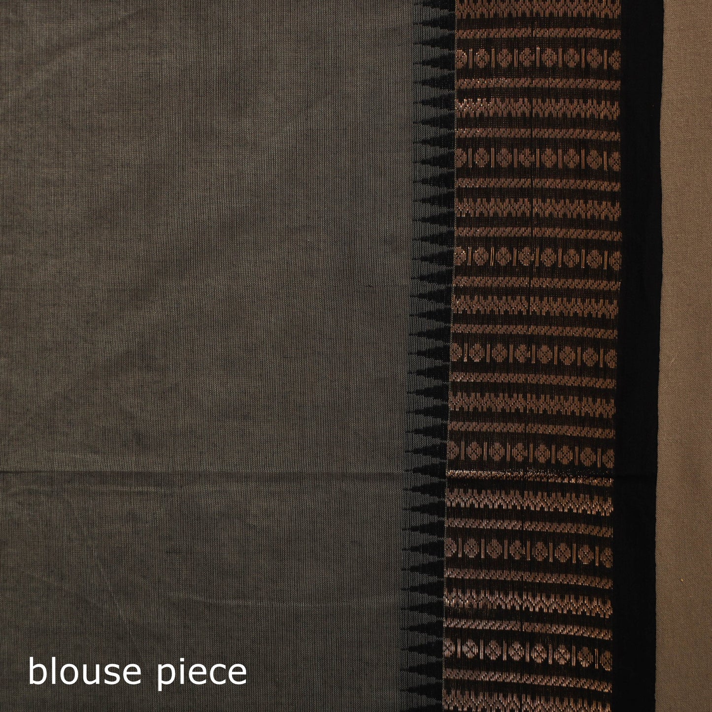 Grey Kandangi Chettinad Cotton Saree with Border