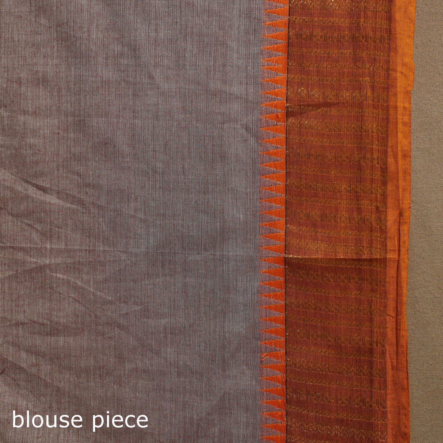 Grey Kandangi Chettinad Cotton Saree with Border