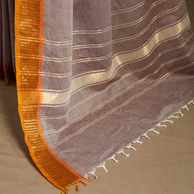 Grey Kandangi Chettinad Cotton Saree with Border