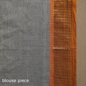 Grey Kandangi Chettinad Cotton Saree with Border