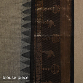 Grey Kandangi Chettinad Cotton Saree with Border