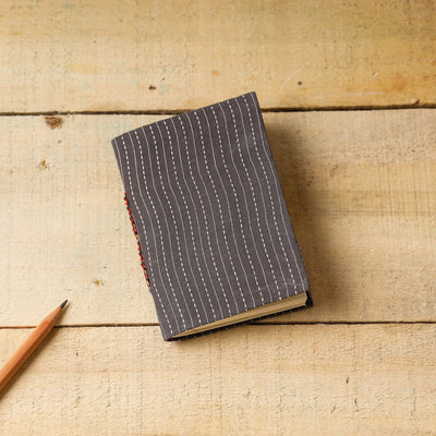 BuyKantha Stitch Fabric Cover Handmade Paper Notebook (9 x 7 in) 