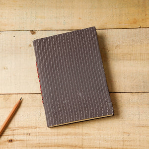     Kantha Stitch Fabric Cover Handmade Paper Notebook (7 x 5 in)   