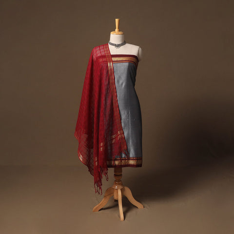 Karnataka khun mercerised cotton 3pc unstitched dress