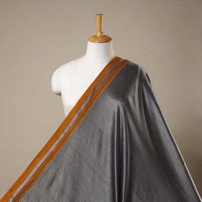 Grey Karnataka Weave Cotton Khun Fabric