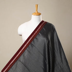  Grey Karnataka Weave Cotton Khun Fabric