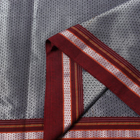 Grey Karnataka Weave Cotton Khun Fabric