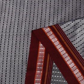 Buy Grey Karnataka Weave Cotton Khun Fabric