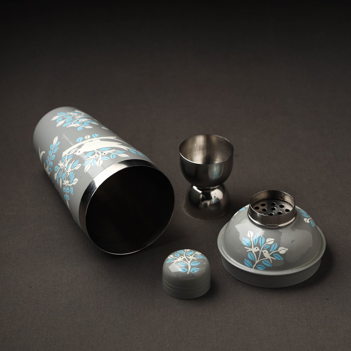  Floral Handpainted Enamelware Stainless Steel Bottle 