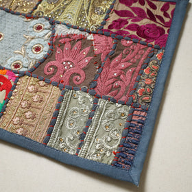 Khambadiya patchwork table mat (12 x 18 in) 13 - handcrafted