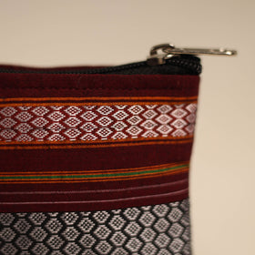  Grey Khun Fabric Quilted Coin Pouch