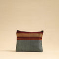  Grey Khun Fabric Quilted Cotton Utility Pouch