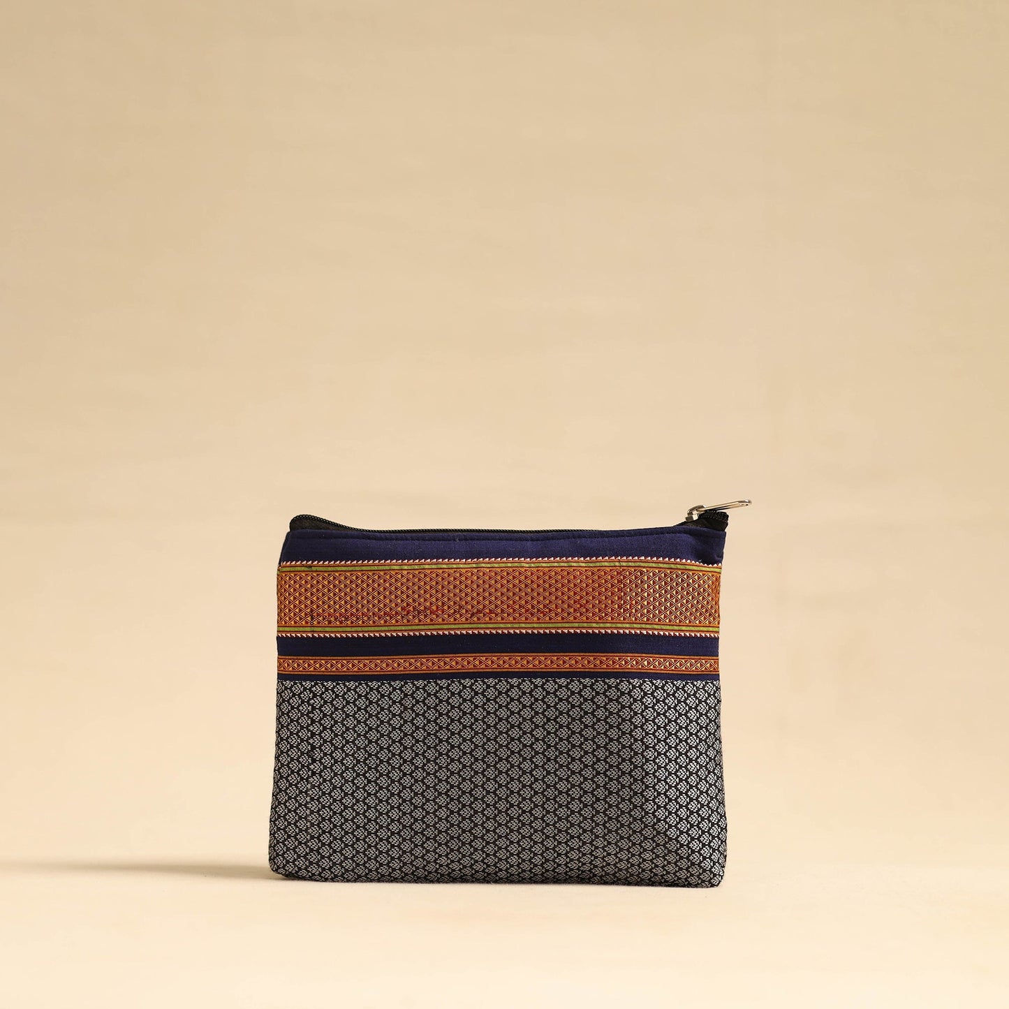  Blue Khun Fabric Quilted Cotton Utility Pouch