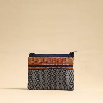  Blue Khun Fabric Quilted Cotton Utility Pouch