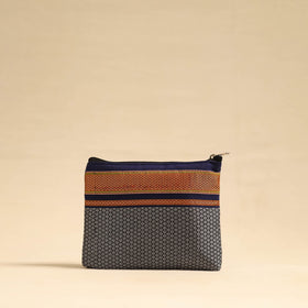  Blue Khun Fabric Quilted Cotton Utility Pouch