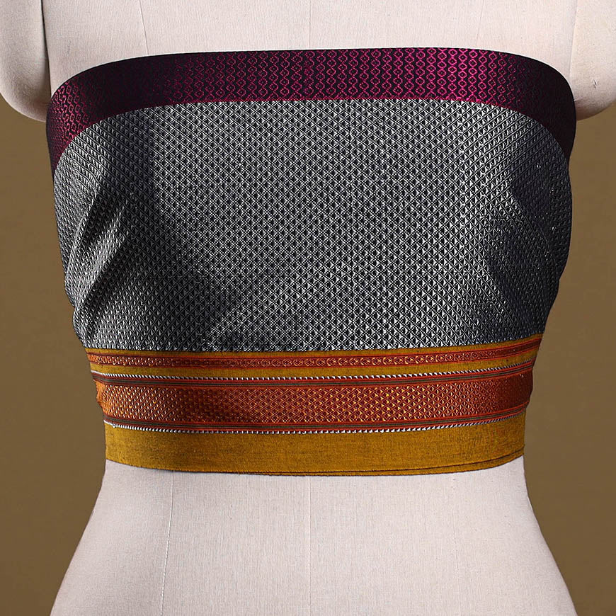 Khun weave cotton blouse piece 09 - handcrafted