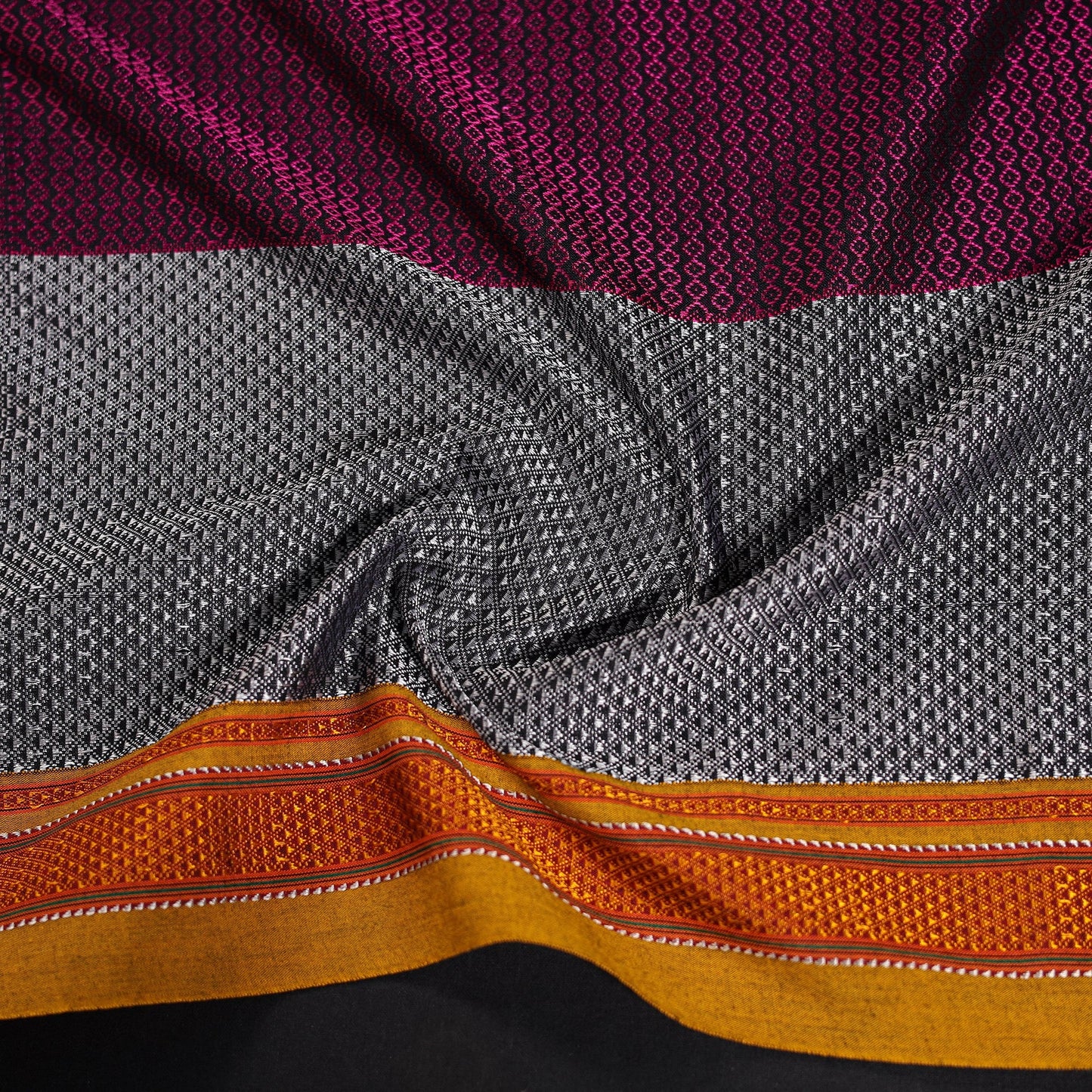 Khun weave cotton blouse piece 09 - handcrafted