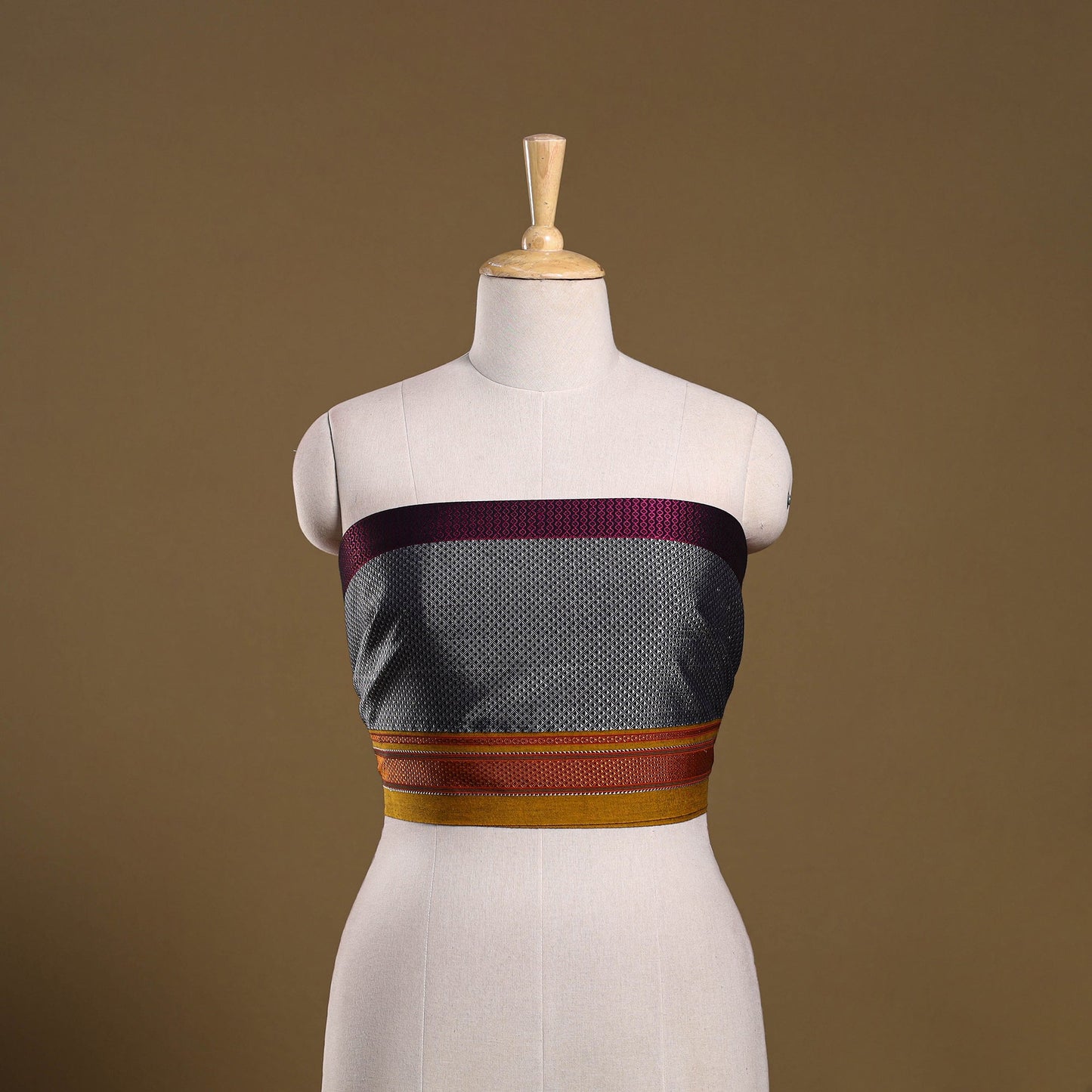 Khun weave cotton blouse piece 09 - handcrafted