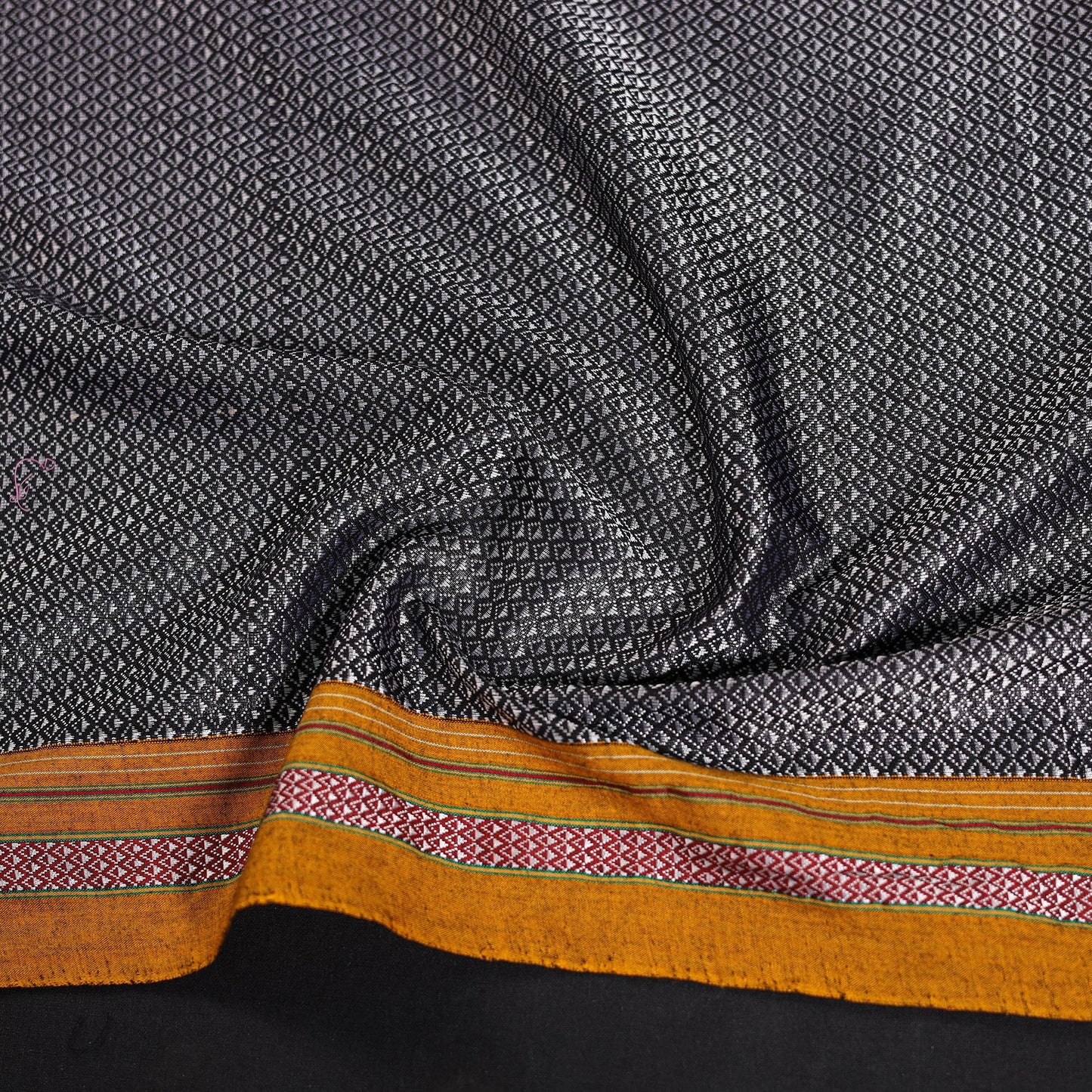 Khun weave cotton blouse piece 43 - handcrafted