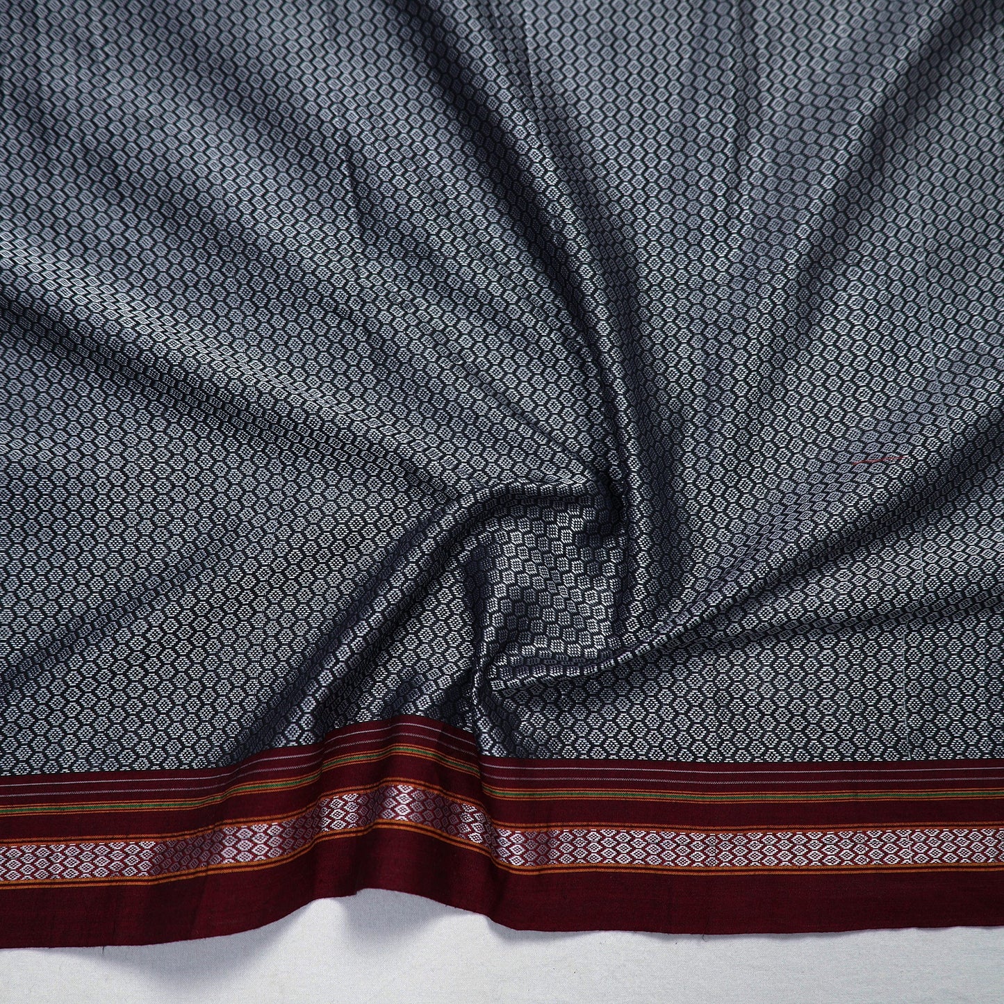 Buy Grey Khun Weave Cotton Blouse Piece Online