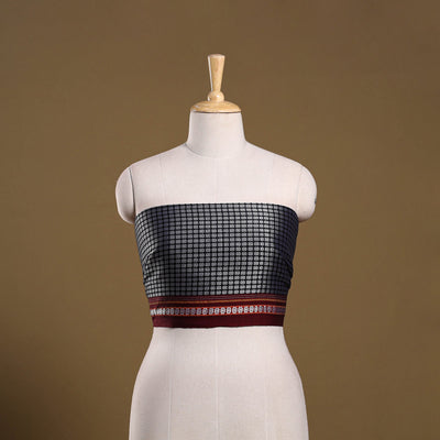 Khun weave cotton blouse piece 44 - handcrafted