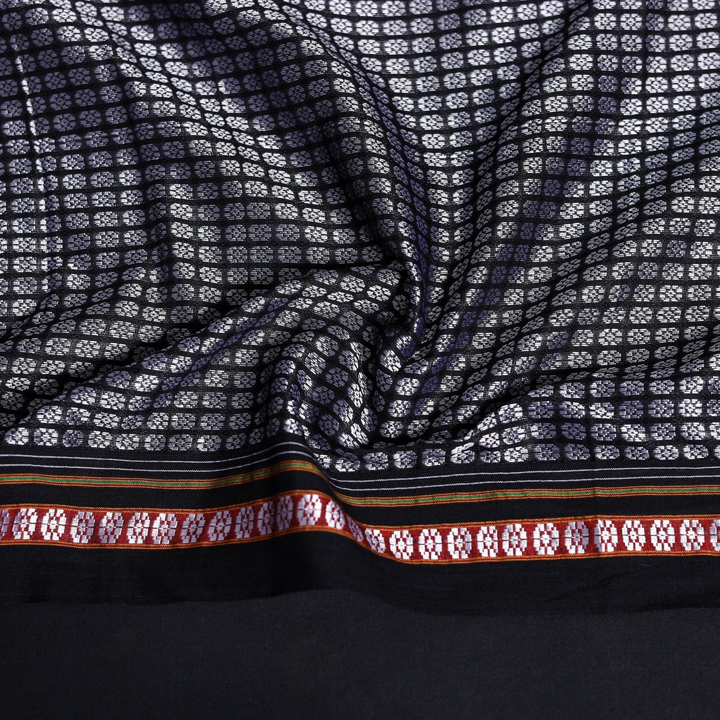 Khun weave cotton blouse piece 56 - handcrafted