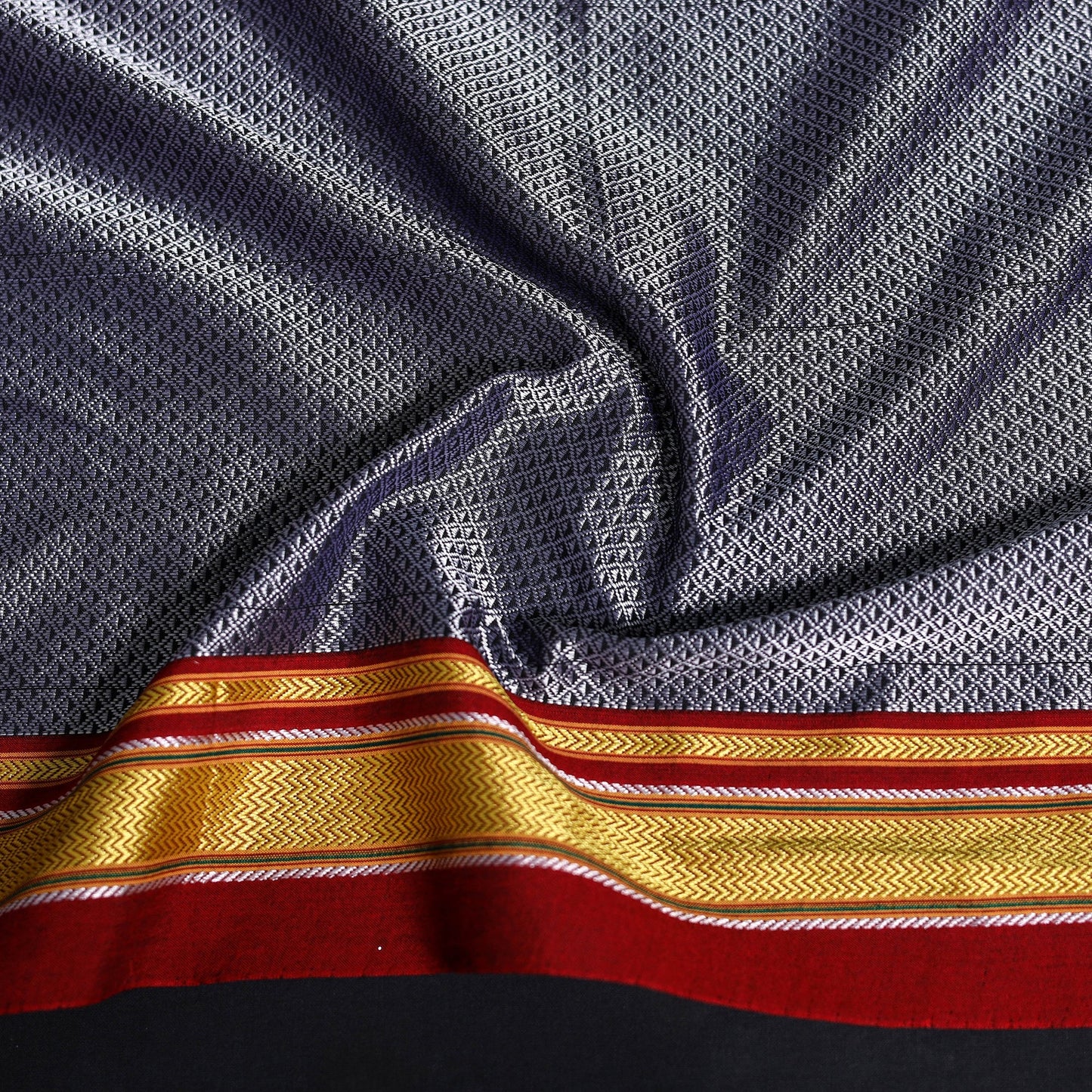 Khun weave cotton blouse piece 74 - handcrafted