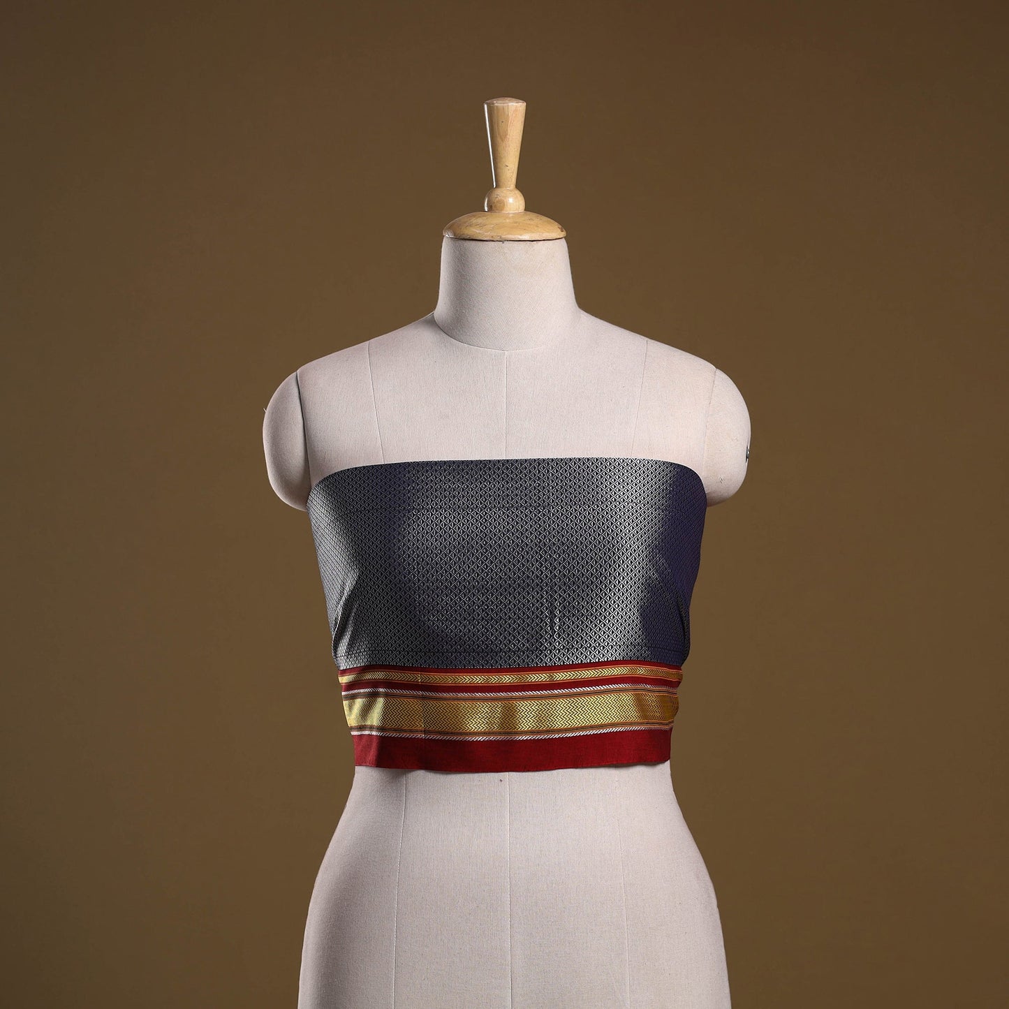 Khun weave cotton blouse piece 74 - handcrafted