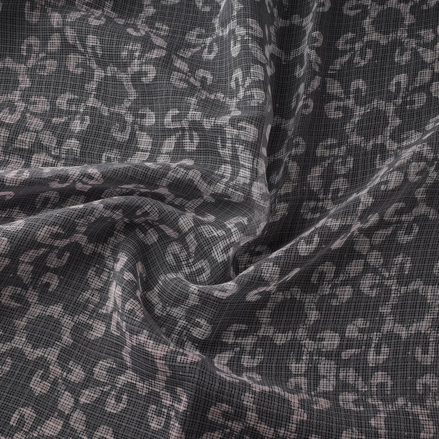 Kota doria cotton hand block batik print fabric 04