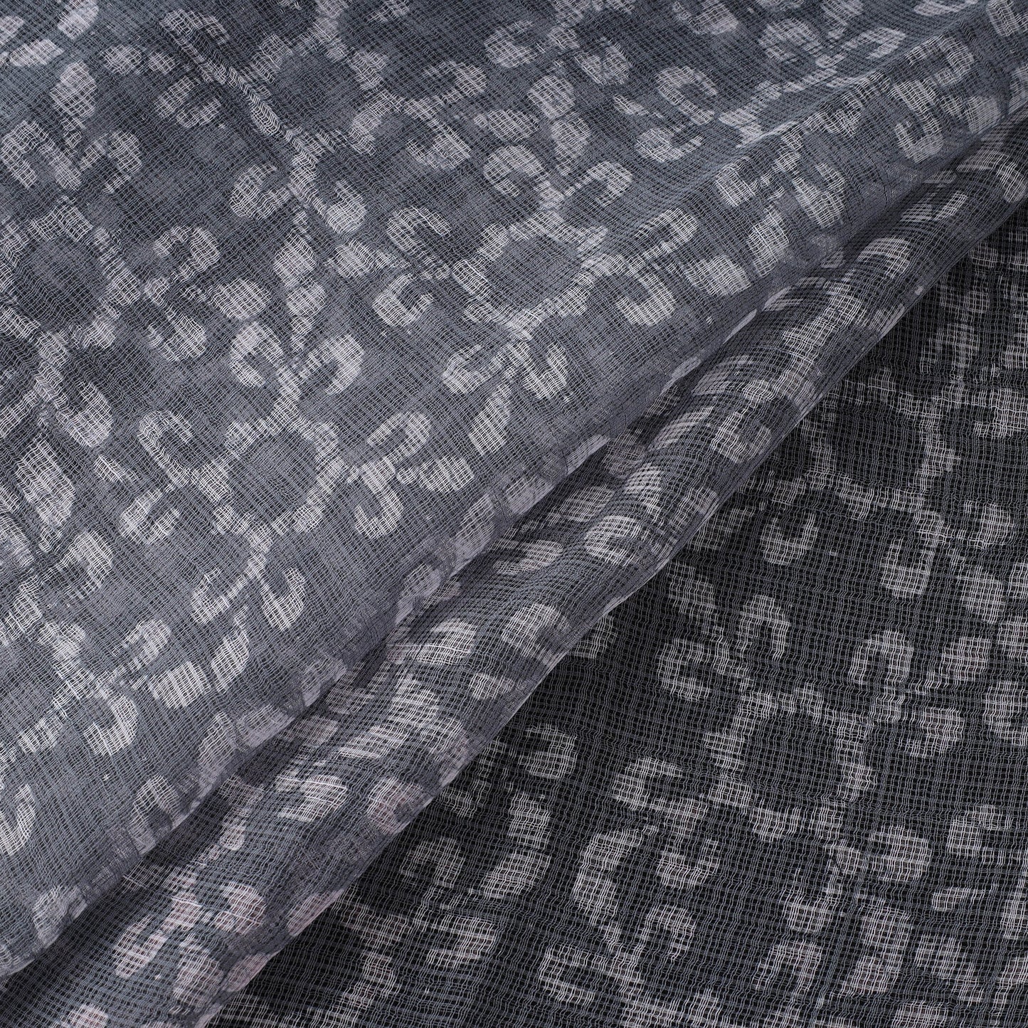 Kota doria cotton hand block batik print fabric 04