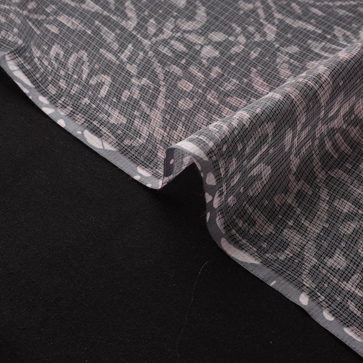 Kota doria cotton hand block batik print fabric 07
