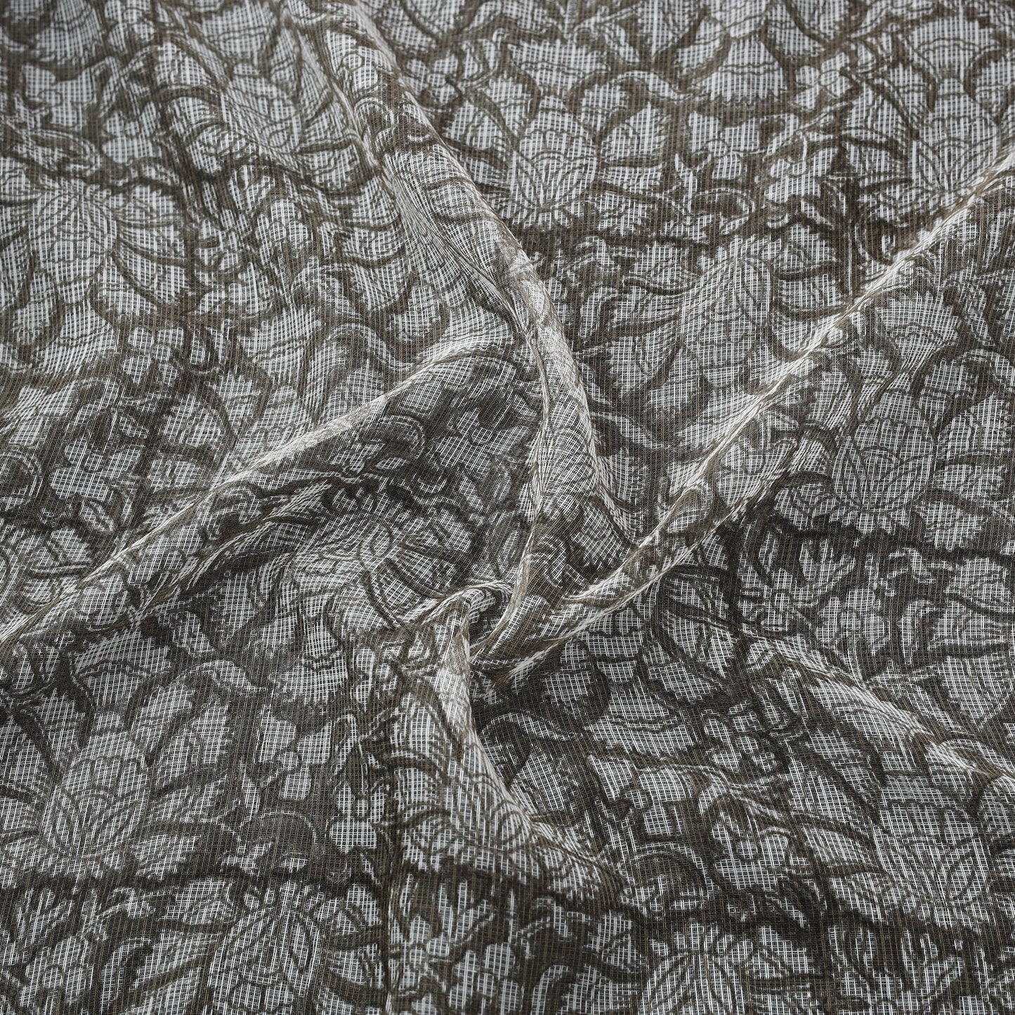 Kota doria cotton hand block sanganeri print fabric 04