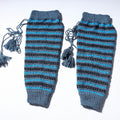  Grey Kumaun Hand Knitted Woolen Leg Warmer