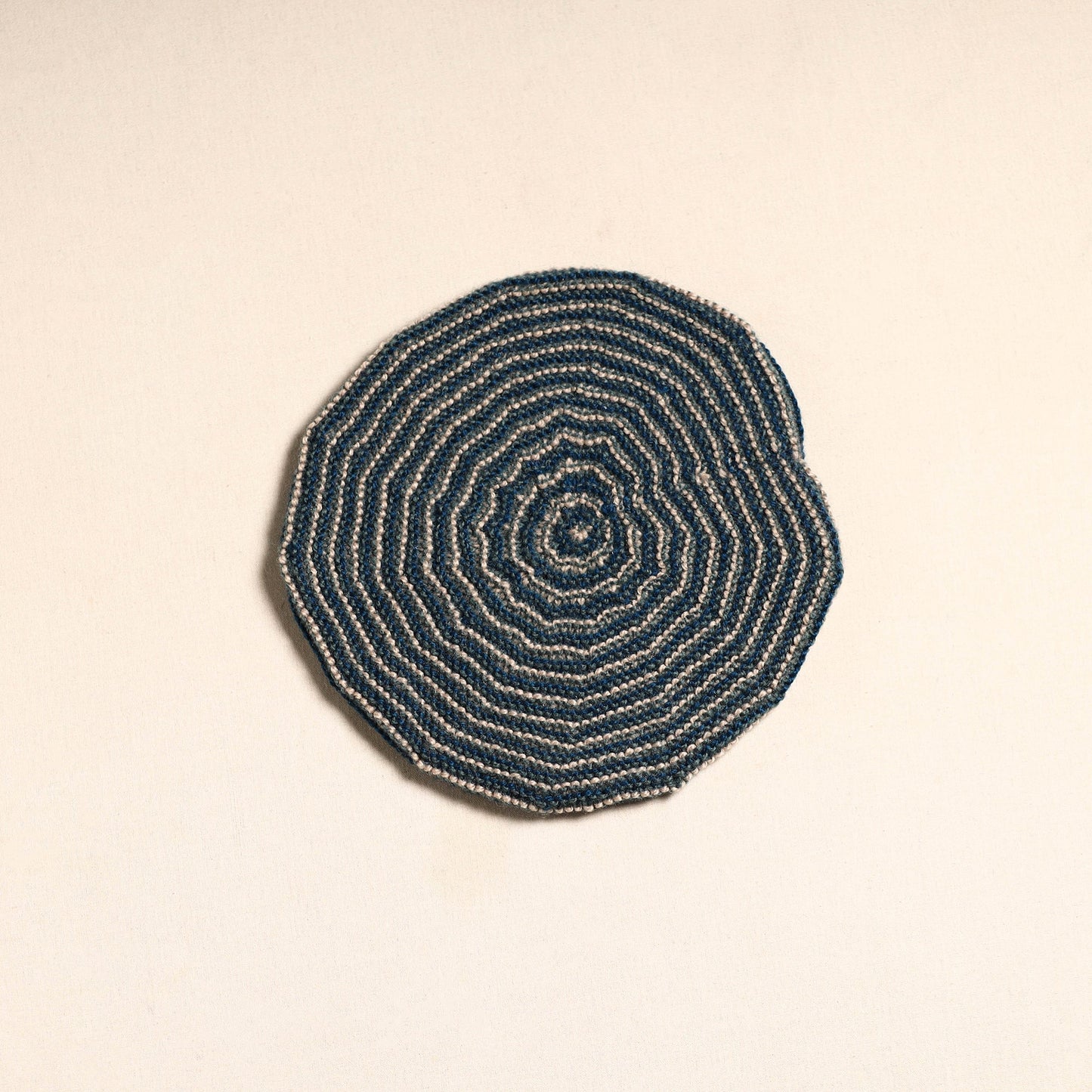 Grey - kumaun hand knitted woollen beret cap 30