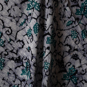 Grey - kutch batik cotton fabric 06 - handcrafted