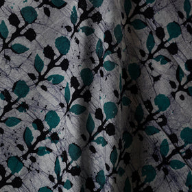 Grey - kutch batik cotton fabric 07 - handcrafted