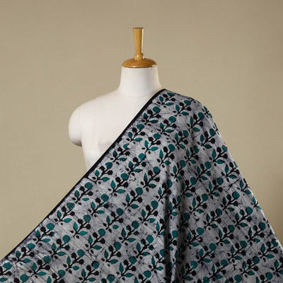 Grey - kutch batik cotton fabric 07 - handcrafted